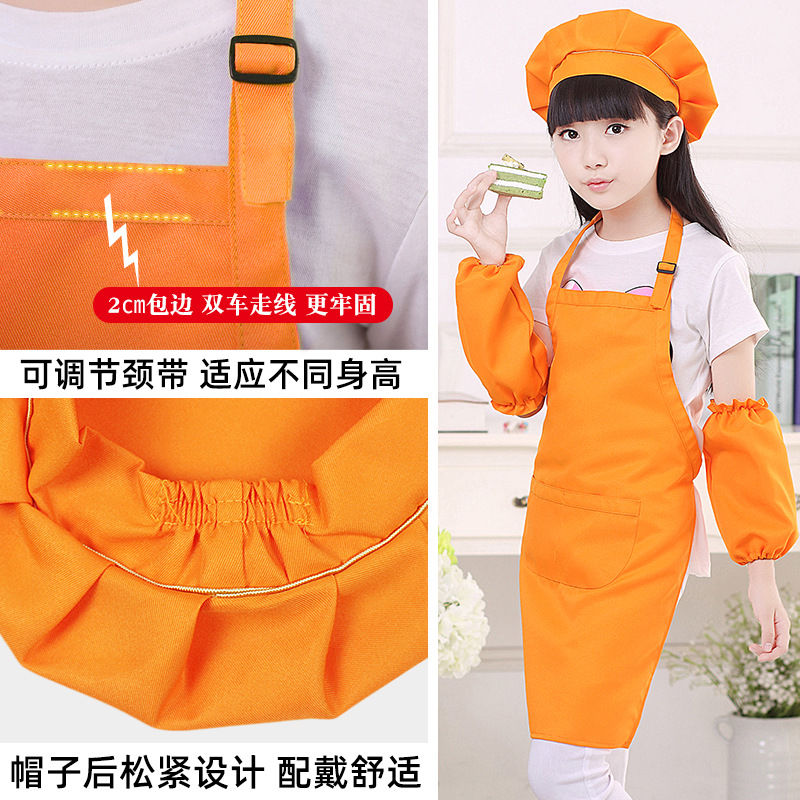 Picture of Children's apron painting clothes kindergarten painting art waterproof overcoat logo printing children's baking apron