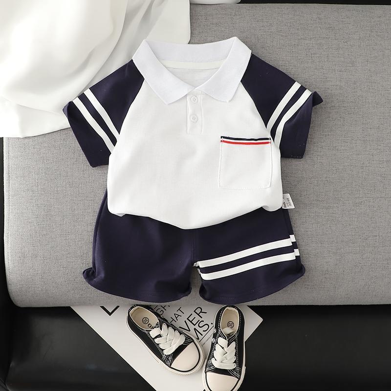 Picture of Children's Wear Boys' Suit 2024 New Summer Children's Summer Short-sleeved Two-piece Casual Sports Summer Wear for Boys