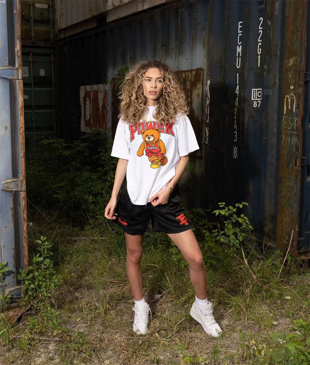 American Style Trendy Shorts IP Casual Sports Mesh Quarterpants Men's But Knee Basketball Running Training Shorts for Men and Women