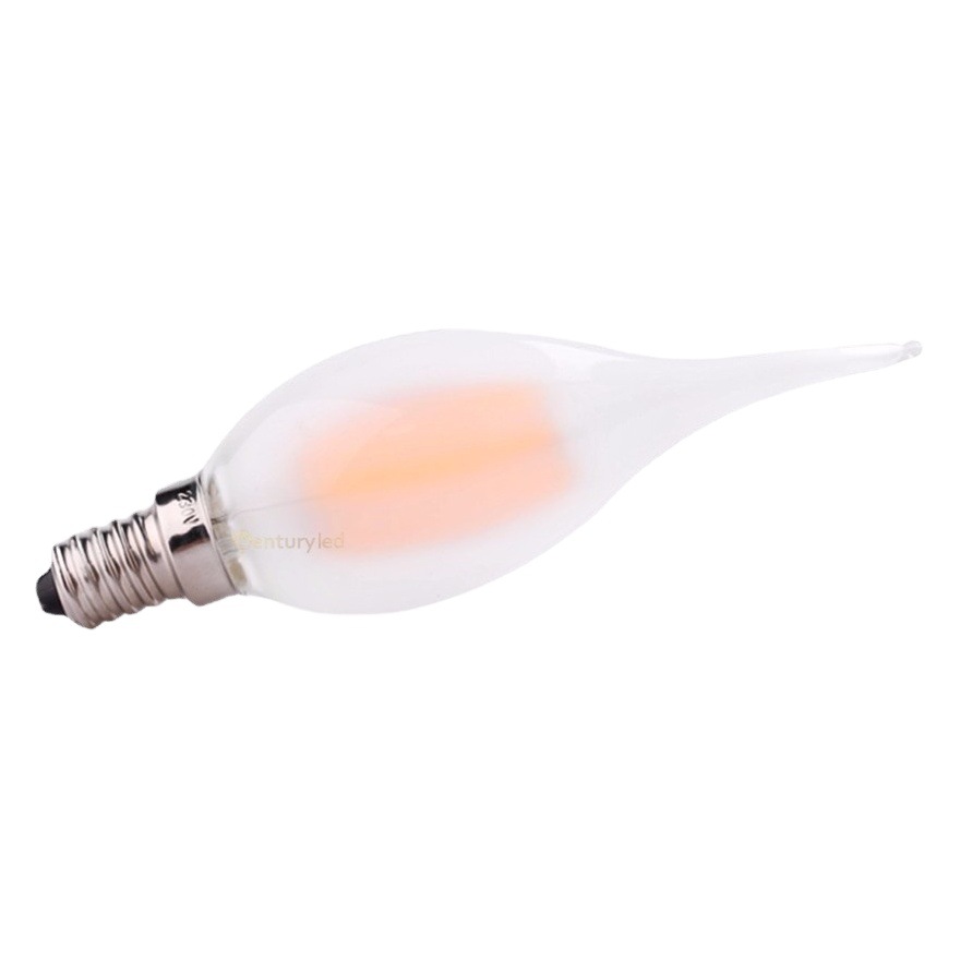 Cross-border supply C35 frosted milk white eye protection led6W bulb warm white E12E14 small screw dimming candle lamp