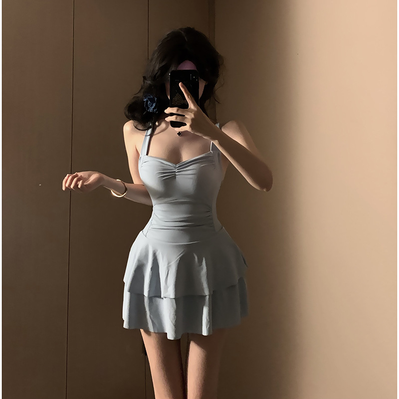 Swimwear Women's Flesh-Covering Slimming Beautiful Backless 2025 New Hot Spring Style Belly-Covering High-Level Women's Swimwear