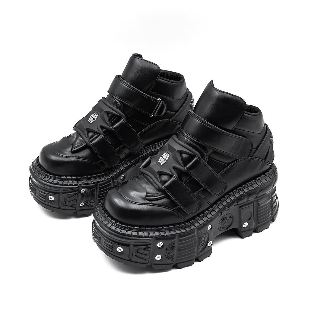 Summer Cross-Border Trendy Ultra-Thick-Soled Dad Shoes Platform Tank Soles for Men and Women High-Top Shoes Factory Wholesale Direct Supply