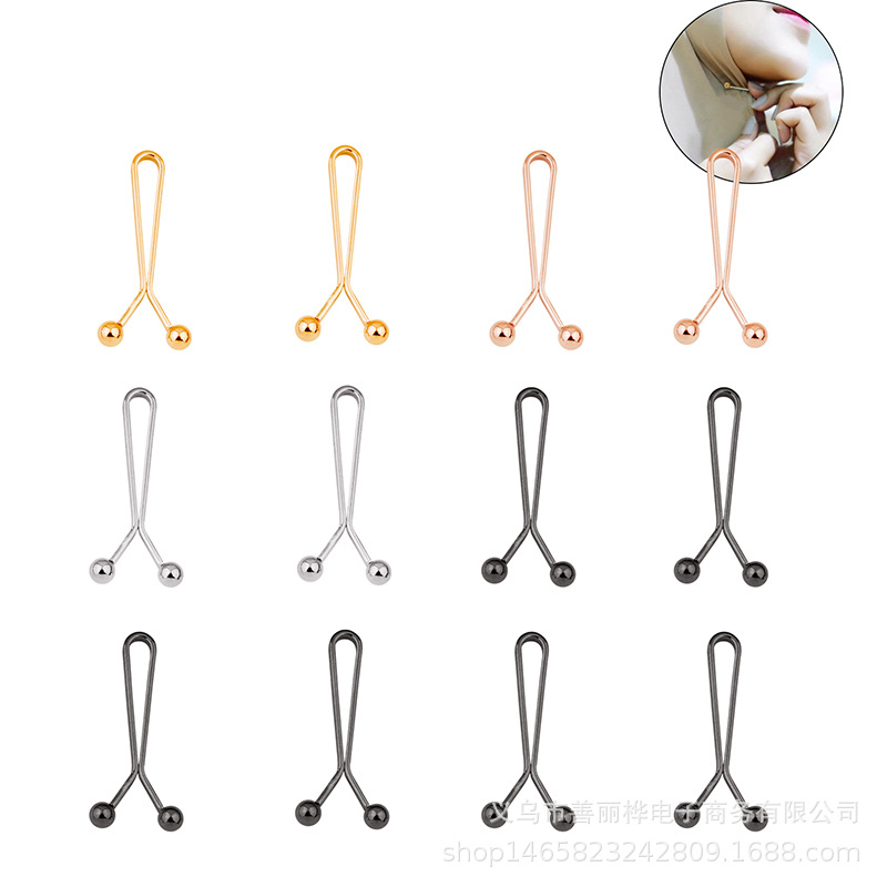 Cross-border hot sale exotic women's scarf clip U-shaped clip neck clip scarf scarf fixing artifact pin accessories wholesale