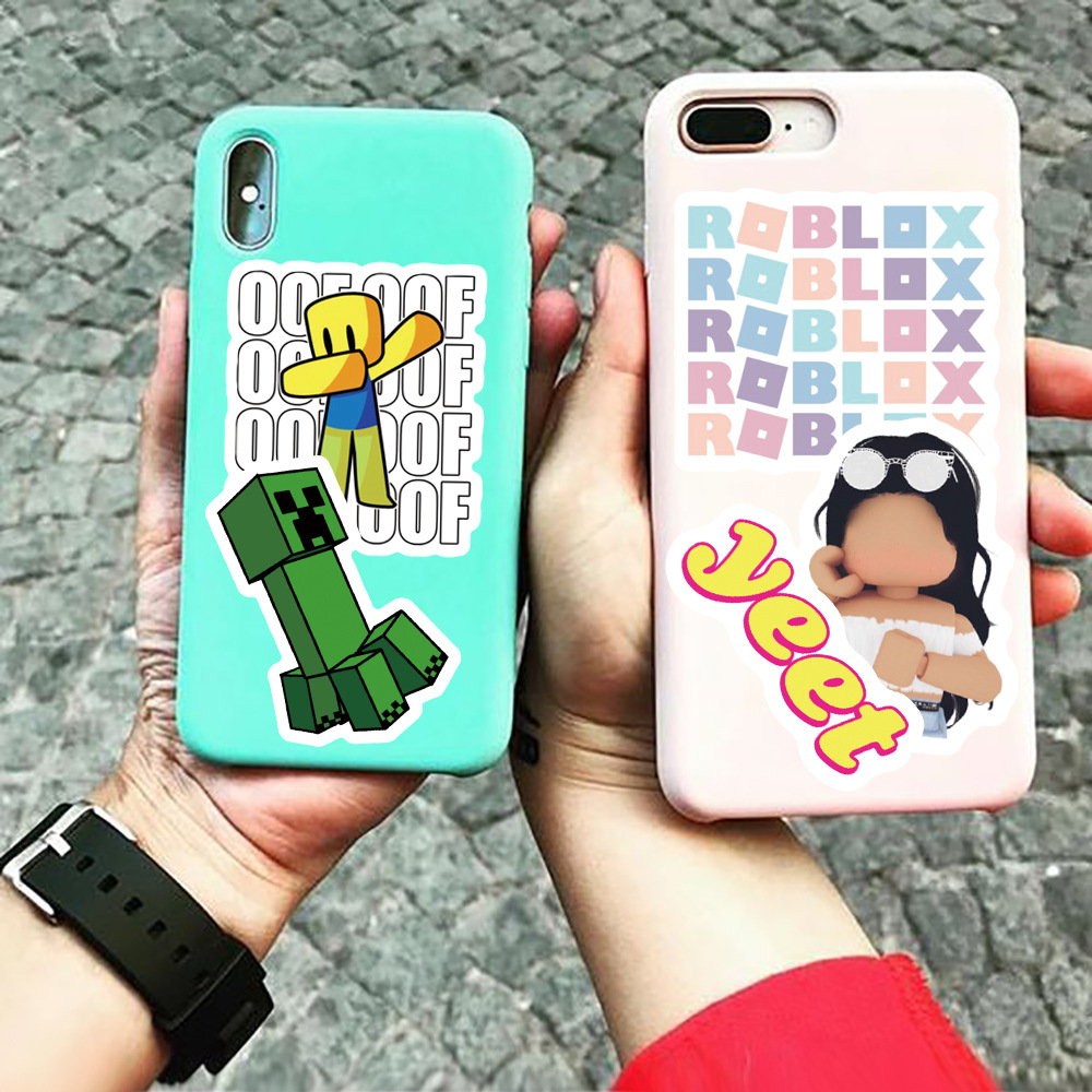 Picture of 50 pieces of ROBLOX graffiti stickers trolley case notebook cup waterproof stickers game stickers