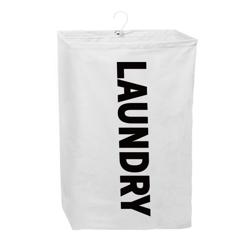 Picture of Cross-border Dirty Clothes Bag Hanging Pure Cotton Canvas Storage Basket Rotatable Laundry Basket Dirty Clothes Storage Bag Removable Washable