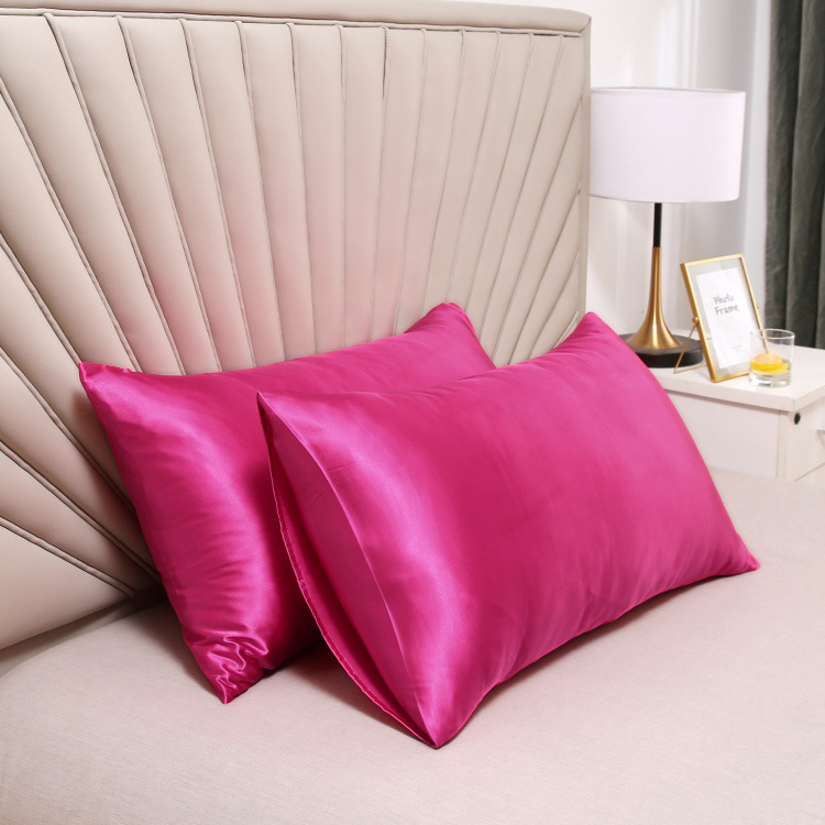 Picture of Factory Batch Cross-border AliExpress Silk Satin Ice Silk Satin pillowcase Single Imitation Silk pillowcase