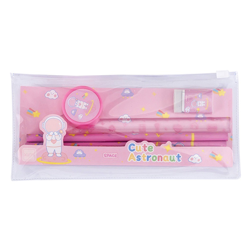 Astronaut Stationery Set Five-Piece Children's Day Gift Stationery Small Gift Primary School Student Pencil Set