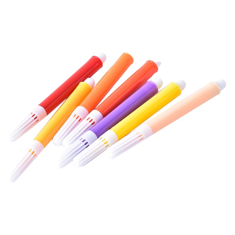 Factory children's art supplies washable color brush graffiti pen 3/4/5/6/8 color bag children's watercolor pen