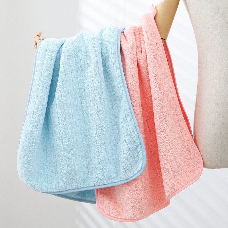 Picture of Towel wholesale factory thickened adult household coral fleece towel soft absorbent one-piece delivery shake fast same style