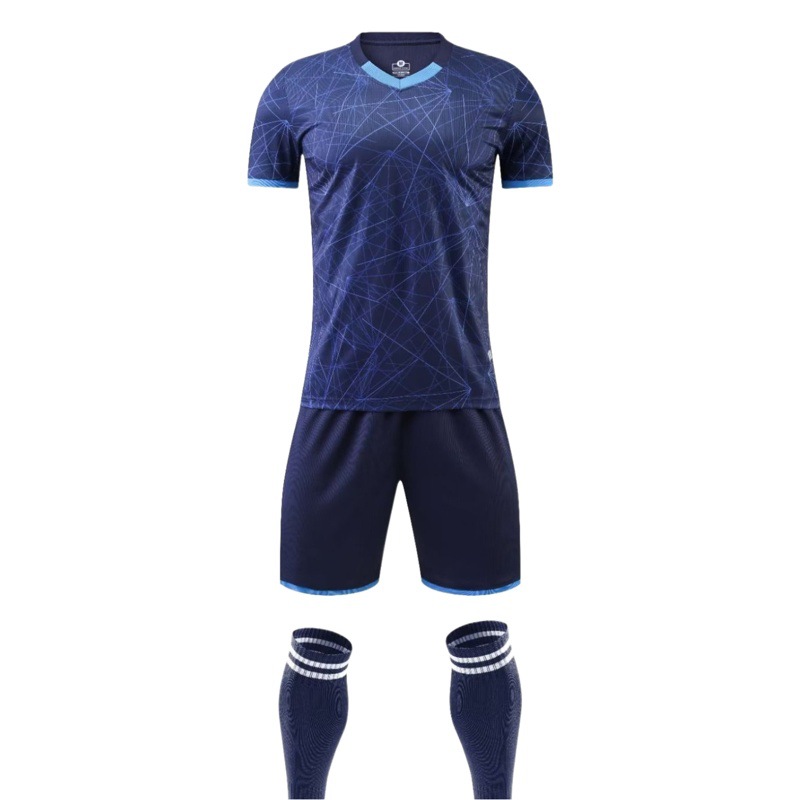 Adult Children's Same Style Short Sleeve suit Training Club No Sense Printing Sports Digital Printing Training Sports Jersey