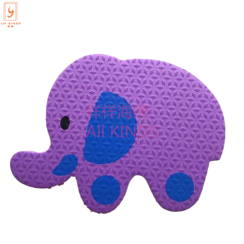 Stamping elephant Marine small animal EVA toy children's cognitive education fruit magnetic letters digital stickers