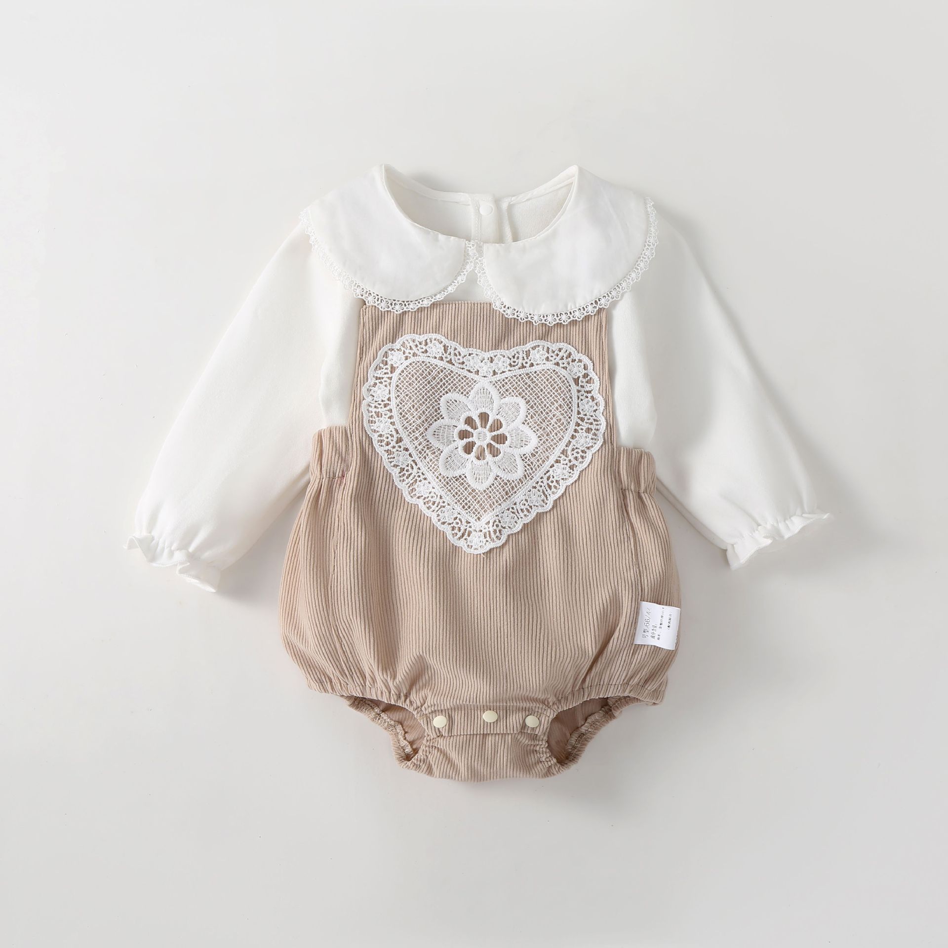 Ins Style Autumn Baby Clothes New Long-sleeved Two-piece Bag Fat Clothes Baby Girl's Jumpsuit Climbing Clothes