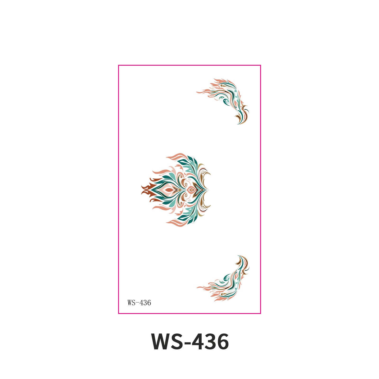 Picture of New Nezha Acrylic Face Tattoo Sticker Children's Forehead Print Eyebrow Sticker Waterproof Sweat Painted Face Sticker