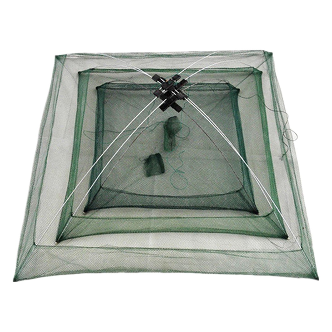 Four-Corner Shrimp Pot, Non-Enclosed, Installation-Free, Shrimp Net, Lift Net Cage, Stuffy Fish Net Pocket, Fishing Net, Fishing Gear Wholesale