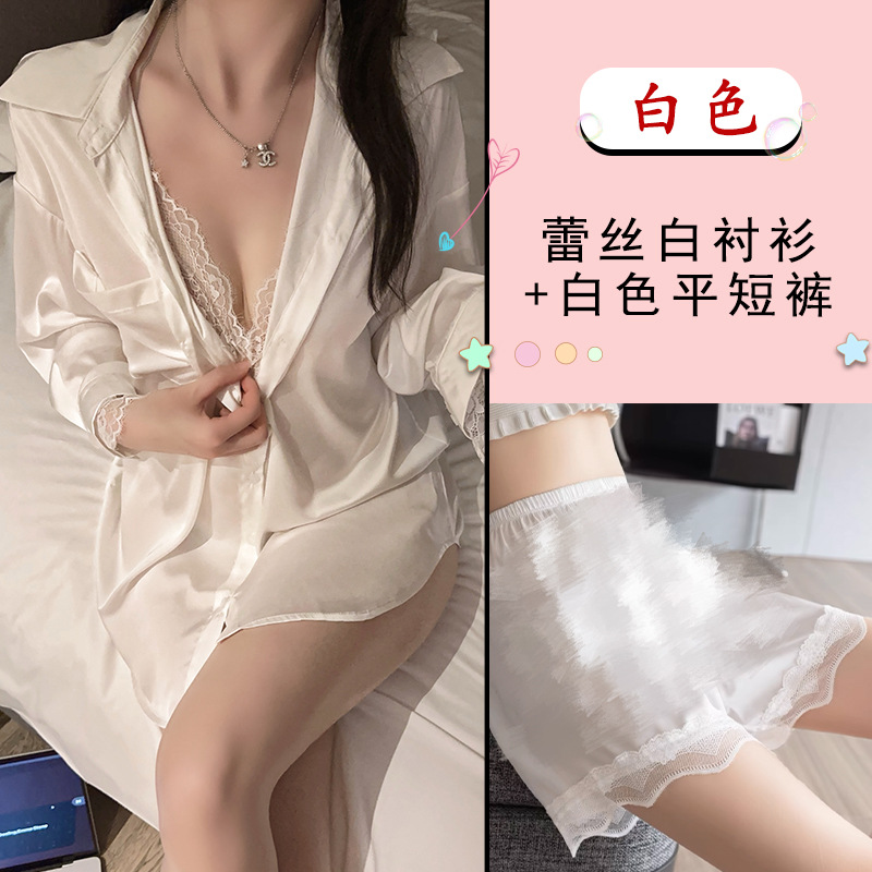 Picture of Ziqu boyfriend style shirt sexy plus size sexy pajamas pure desire women's thin nightdress home wear suit 6161