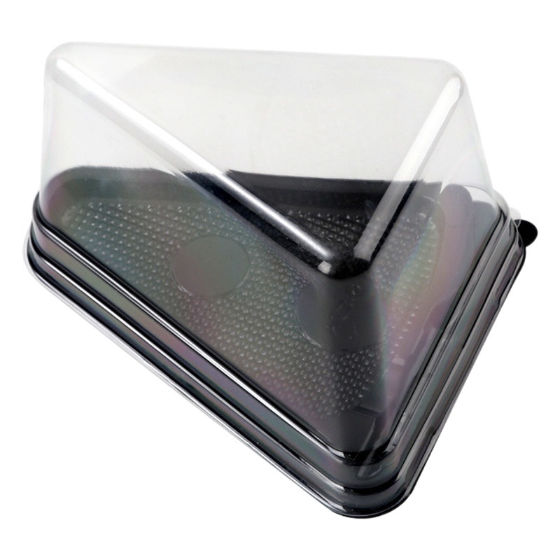 Transparent Triangular Cake Box Mousse Cut into Pieces Blister Box Cheese Baking Pastry Packaging Box Transparent Display