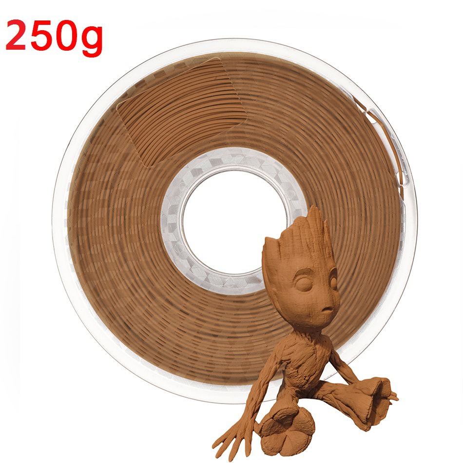 Picture of Sandalwood Redwood Walnut 3D Printer Consumables PLA Light Wood 1KG Consumables Ebony 1.75mm Deep Wood Color