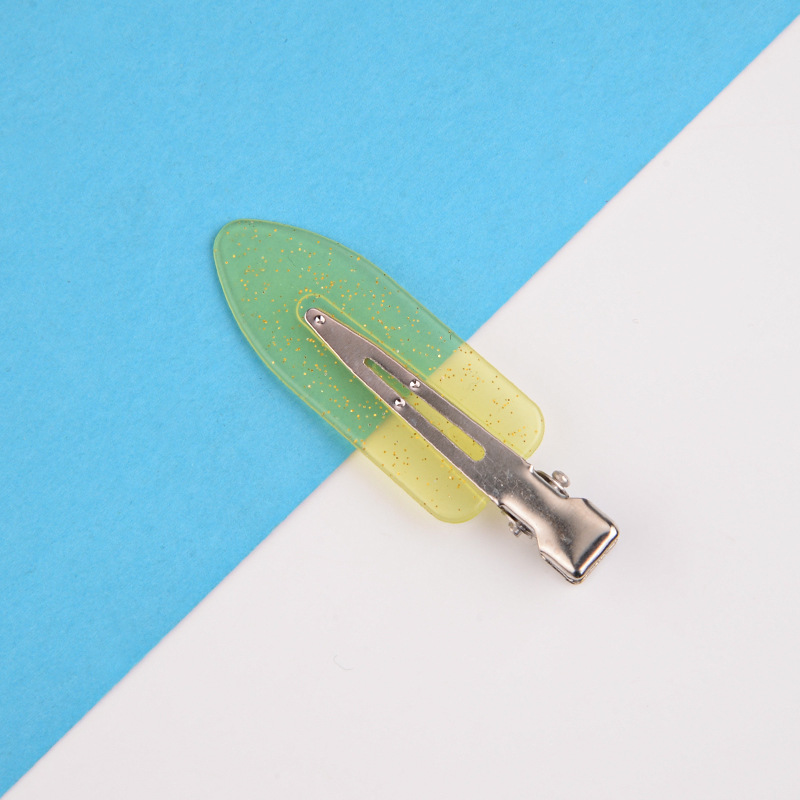 Picture of Korean diy cream clip seamless hairpin summer side hairpin duckbill makeup bangs clip broken hair clip headdress