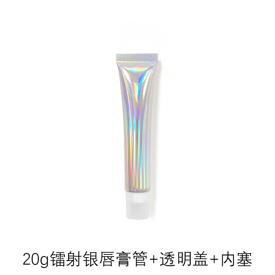 Picture of [Spot] 10g15g20g transparent white lipstick hose cosmetic hose packaging empty bottle lip gloss packaging