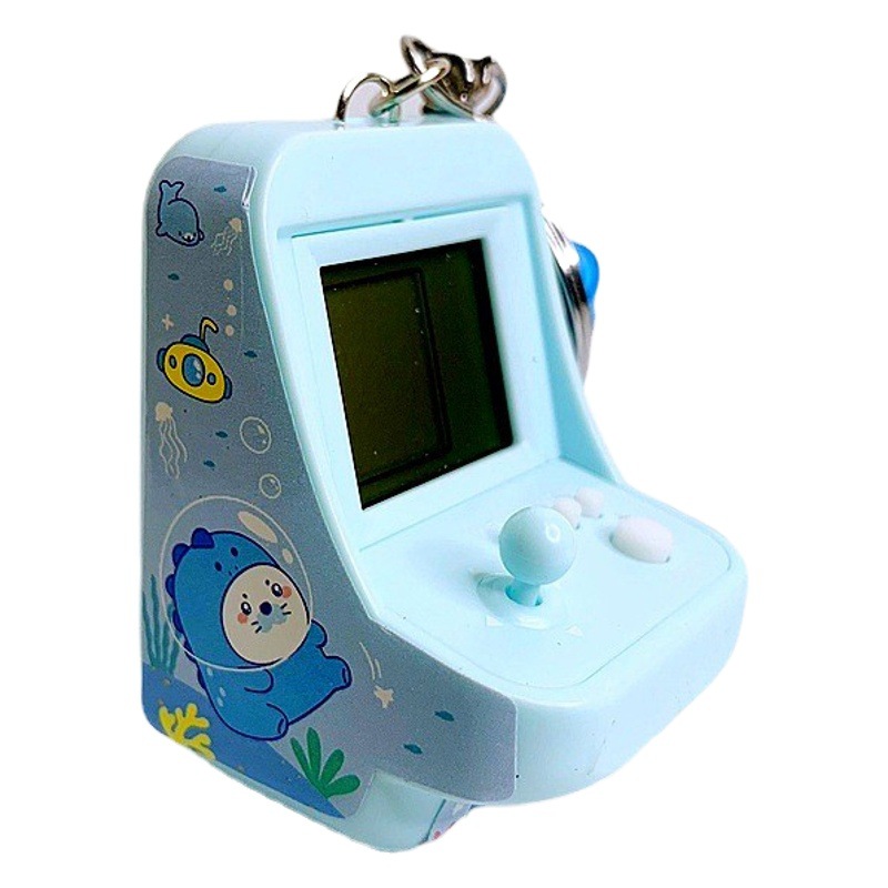 Personalized creative arcade rocker Tetris game machine keychain pendant creative car keychain wholesale