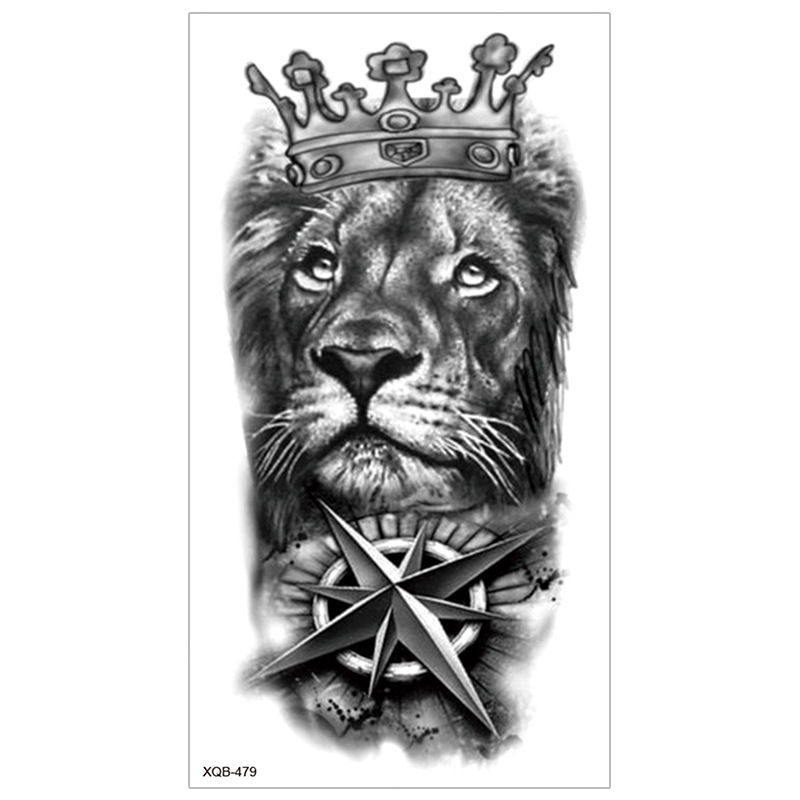 Picture of New Half Arm Tattoo Stickers Cross-border Amazon Hot Selling Set Dark European and American Realistic Waterproof Tattoo Stickers Wholesale