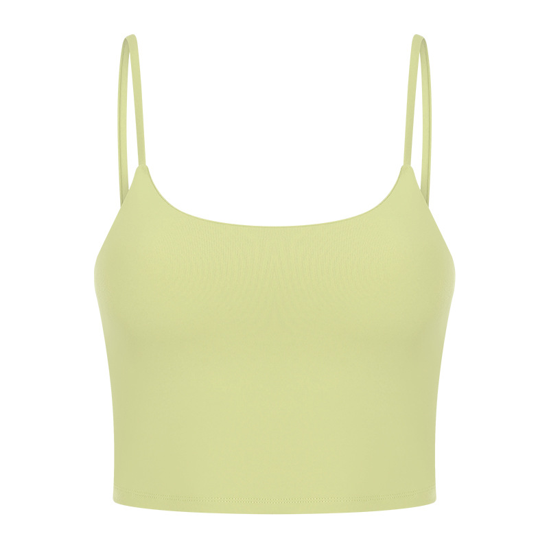 Picture of New Yoga Top Women's Sports Underwear with Chest Pad Thin Belt Beauty Back Fitness Vest Sling Yoga Clothing C5238