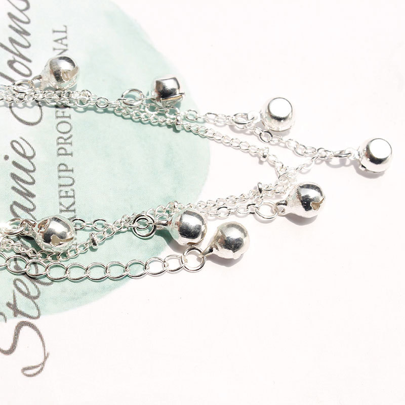 Picture of Cross-border jewelry small Bell rhinestone anklet Japanese and Korean simple double-layer beach anklet