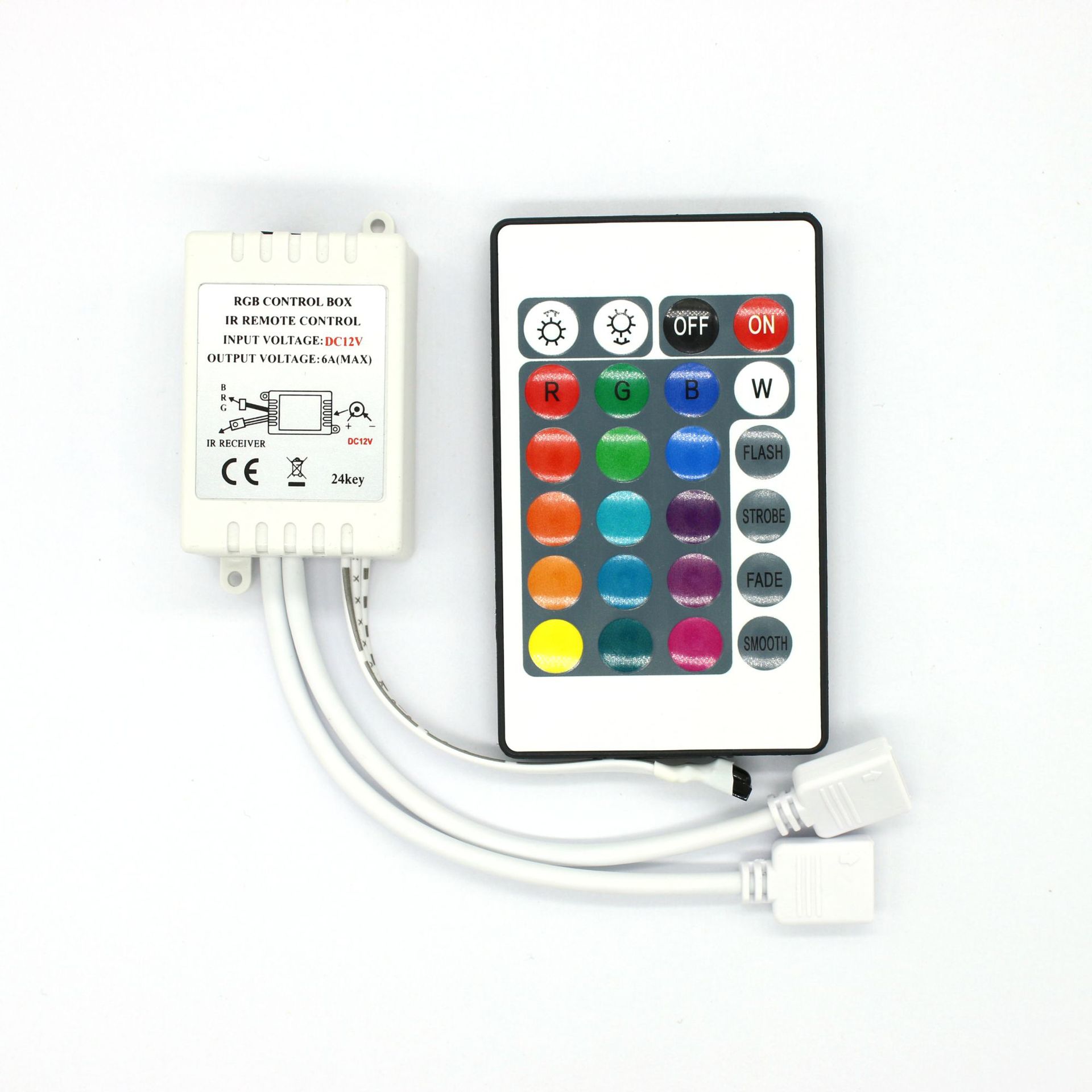 Picture of 24 key rgb controller led light with remote control rgb remote controller led light with infrared dimmer