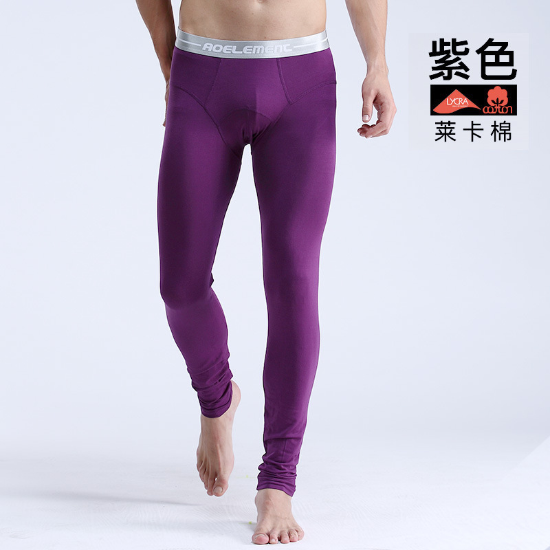 Picture of Men's warm pants autumn pants single autumn and winter manufacturers wholesale tight close-fitting comfortable fashion new men's leggings