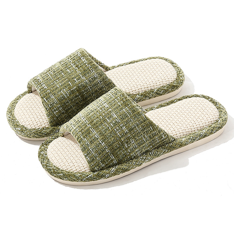 Picture of Linen slippers home women's summer wholesale couple home home cotton linen slippers indoor Four Seasons odorless spring and autumn men