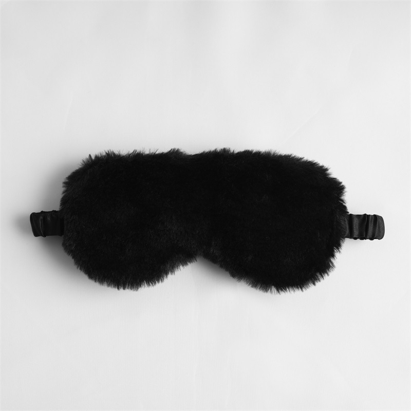 Picture of Rabbit Fur Blackout Sleep Eye Mask, Breathable, Skin-Friendly Plush Eye Mask, Autumn and Winter Ice Pack Style, Cute Home Eye Mask Wholesale