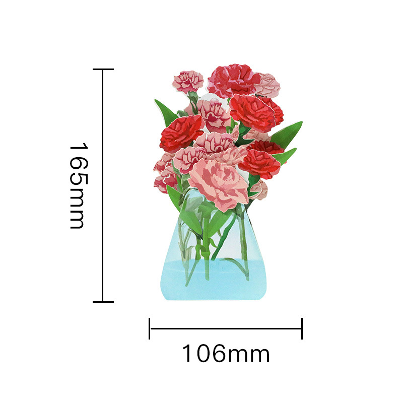 Picture of New Mother's Day Gift 3D Greeting Card Paper Carved Thank You Card Mother's Blessing Card Creative Cross-border Wholesale