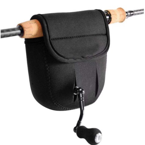 Cross-border in stock drip wheel bag fishing line wheel protective cover fishing wheel bag thickened diving fabric protective bag fishing rod strap