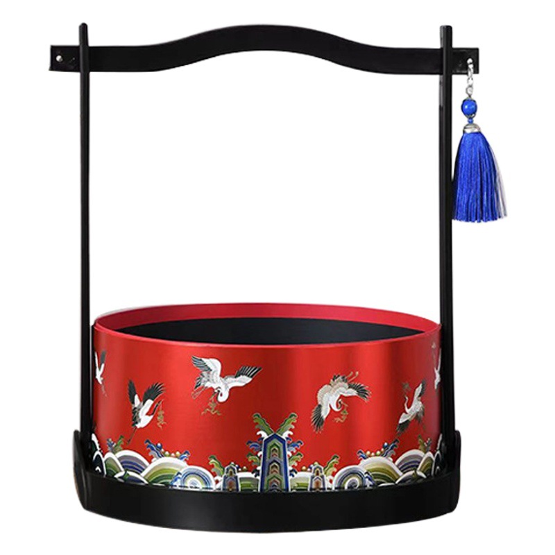 Flower Companion Shadow Fuhe Xiti Round Box New Year Bucket Flower bouquet Packaging Box Chinese Gift Box Wedding Handbag Box