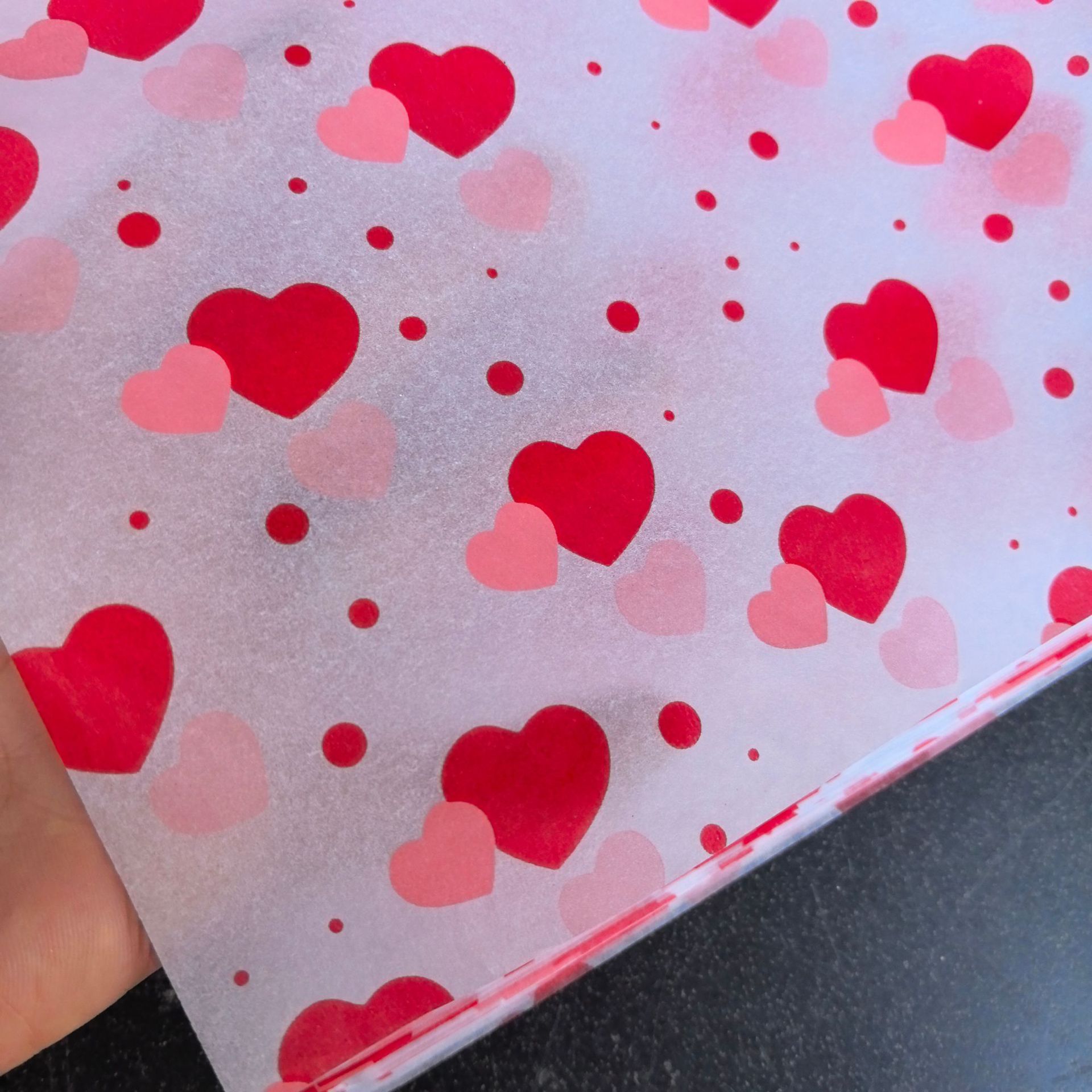 Picture of New valentine's day 10 a bag of gift packaging Sydney paper love printing copy paper tissue paper 50X70CM