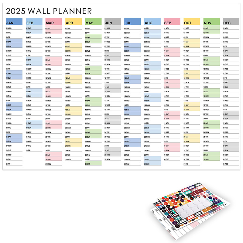 Picture of 2026 Full Year English Edition Desk Calendar Korean Version Desktop Wall Calendar Creative Simple Planner Amazon