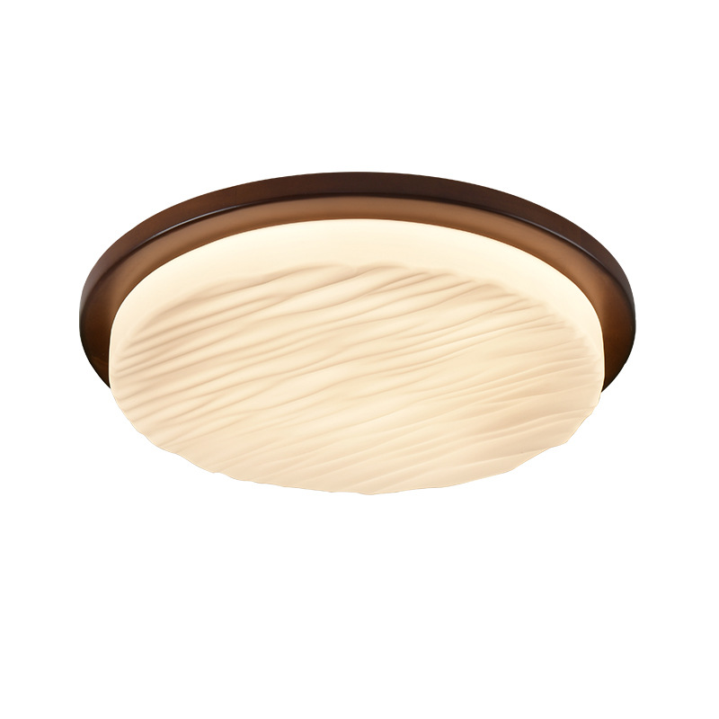 Picture of [Strictly Selected] Mid-Century Style Bedroom Lamp New Home Wood Color Eye Protection Ceiling Lamp Retro Room Lamp 357L