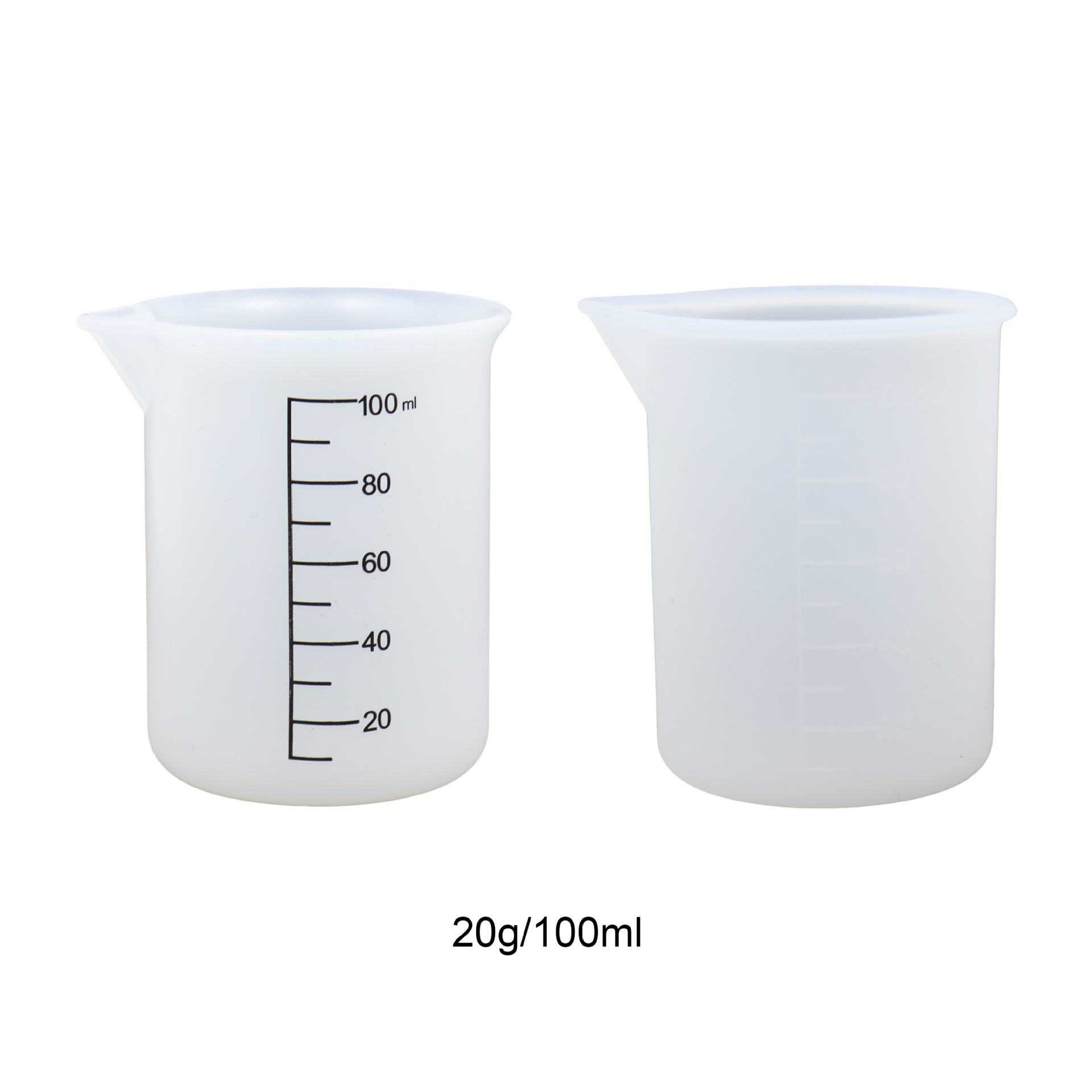 Picture of Fat Girl epoxy mold 100ml printing Silicone Measuring Cup mold 100ml disposable scale measuring cup epoxy