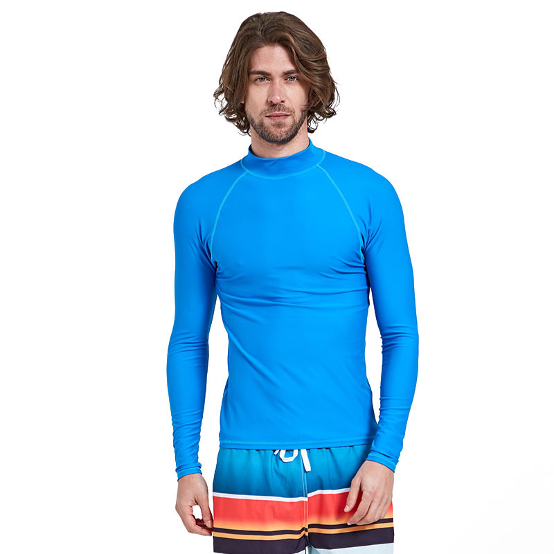 Picture of Sharbat men's long-sleeved diving suit sun protection swimsuit quick-drying jellyfish suit top snorkeling slim diving swimsuit