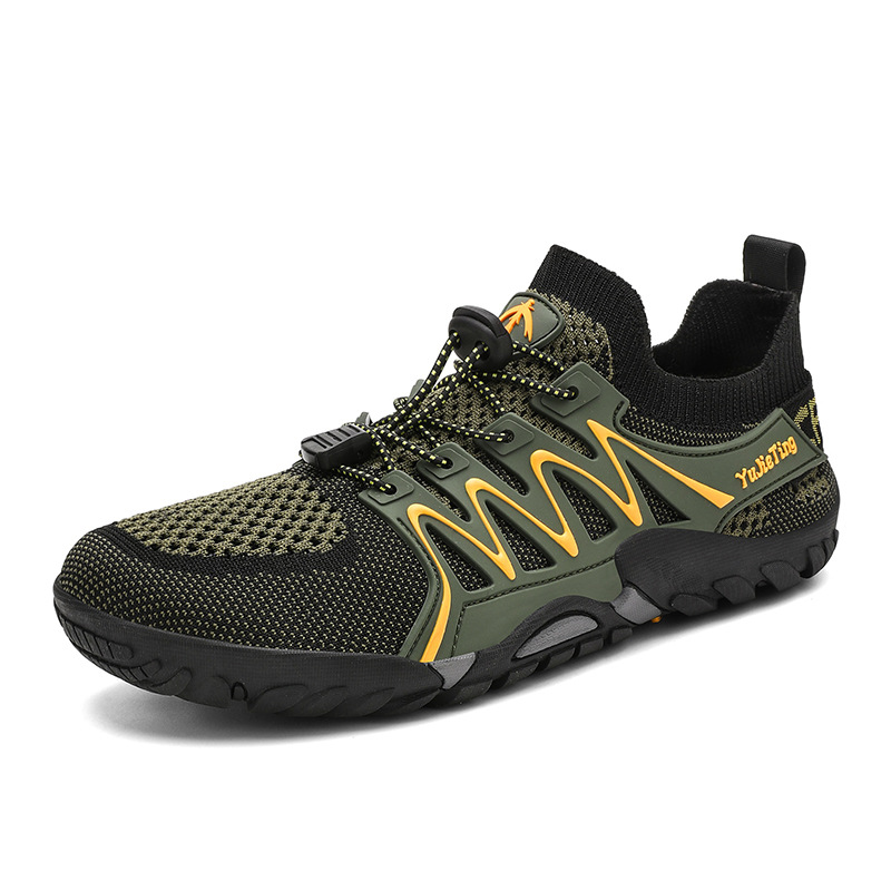 Spring Men's New Outdoor Tracing Shoes Quick-drying Non-slip All-match Breathable Casual Shoes Trendy Sports Mountaineering Shoes