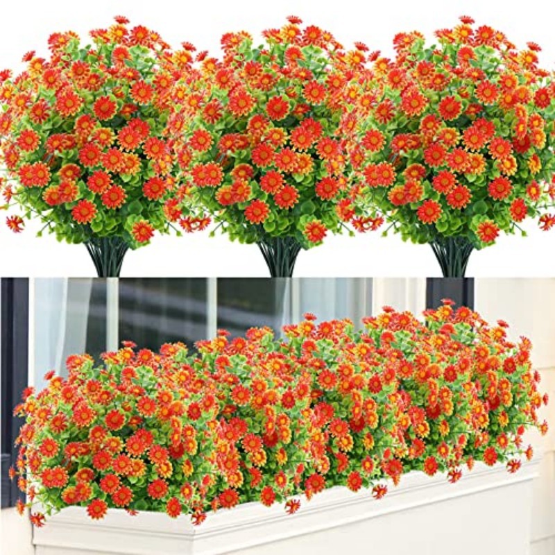Picture of Cross-Border Simulated Plants Plastic Green Plants Simulated Flowers Indoor Courtyard Decoration Accessories Wedding Floral Desktop Ornaments
