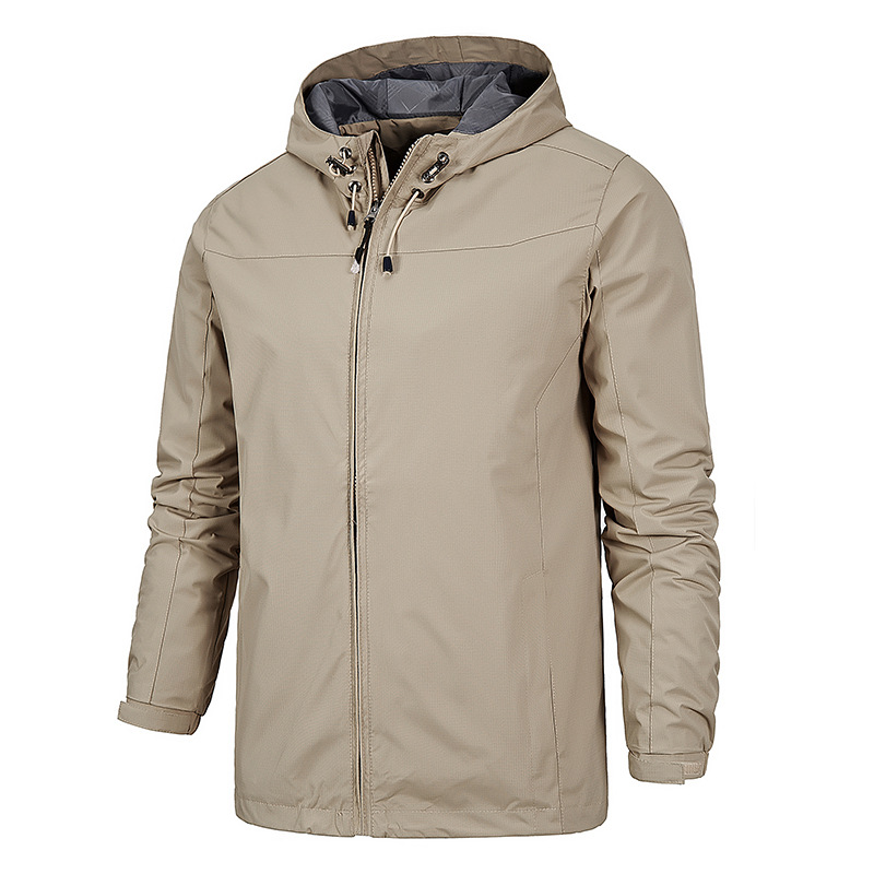 Picture of Spring and Autumn Men's Jacket Casual Jacket Men's Jacket Windproof Rainproof Outdoor Sports Hooded Jacket Men's Jacket