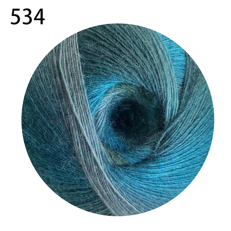 Picture of 1000 m Magic Ball Rainbow Wool Wool Wool Hand-Woven Crochet Shawl Hat Scarf Coat Coarse Baby Wool Ball