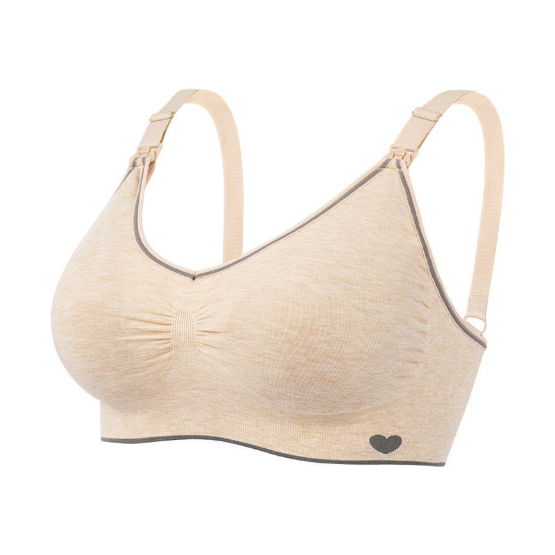 Picture of Modal Seamless Nursing Bra New Black Breathable Maternity Bra Elastic Large Sleep Bra Foreign Trade Cross-Border