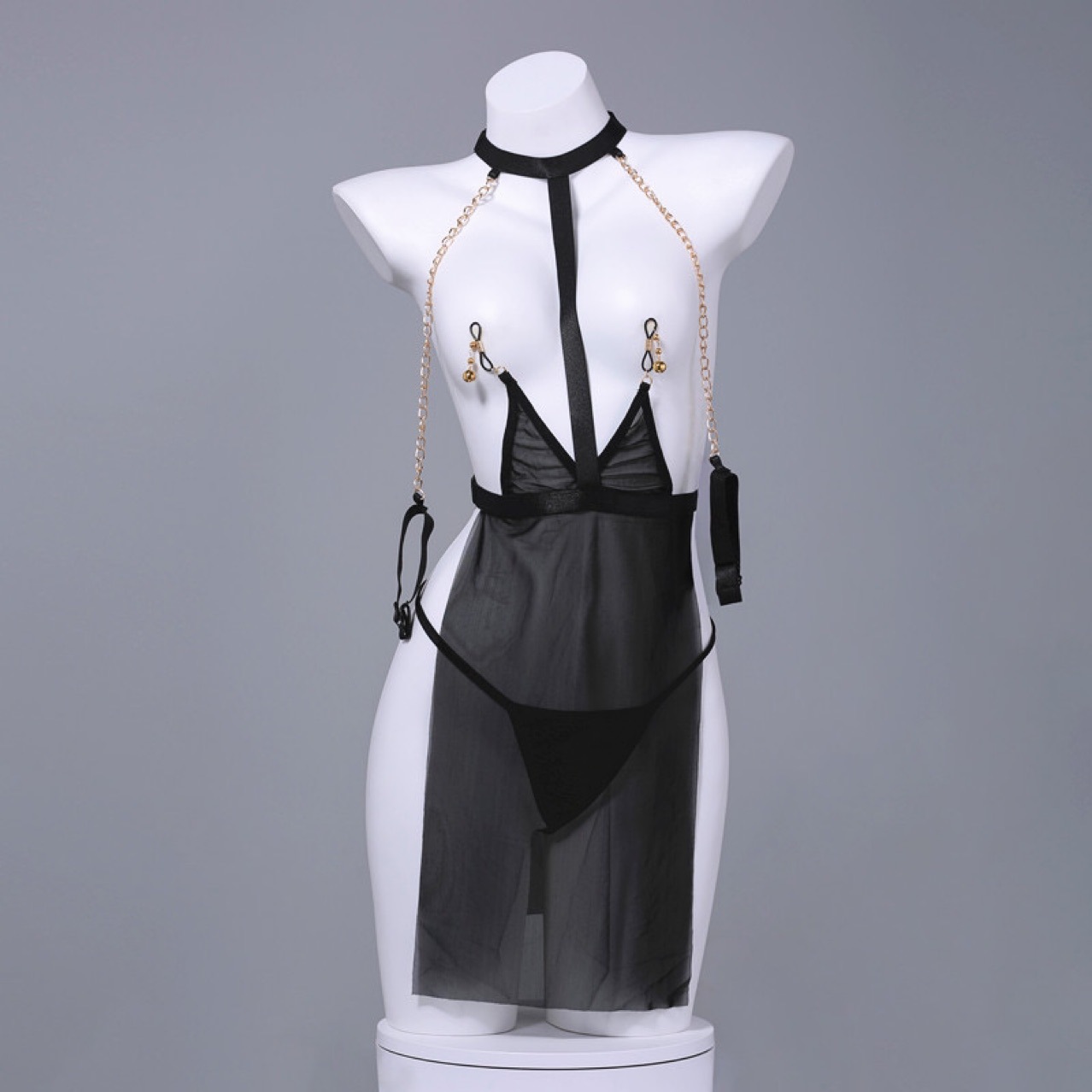 Hot Sex Lingerie Sexy Perspective Uniform Temptation Open File Hollow Free Cheongsam Passion sm Pajamas suit Sao