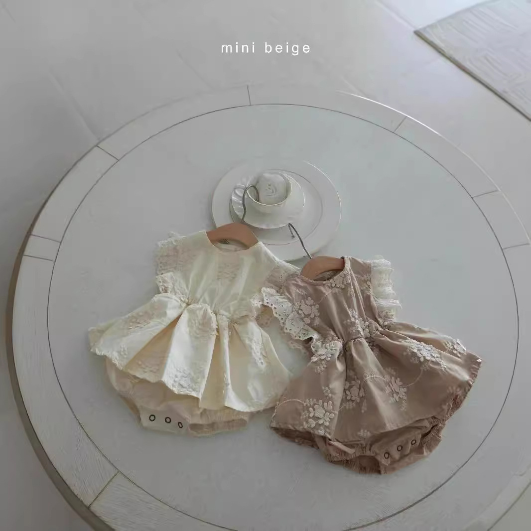 Korean-style baby sleeveless wrap fart women's baby western-style embroidered ha dress summer thin climbing clothes trendy
