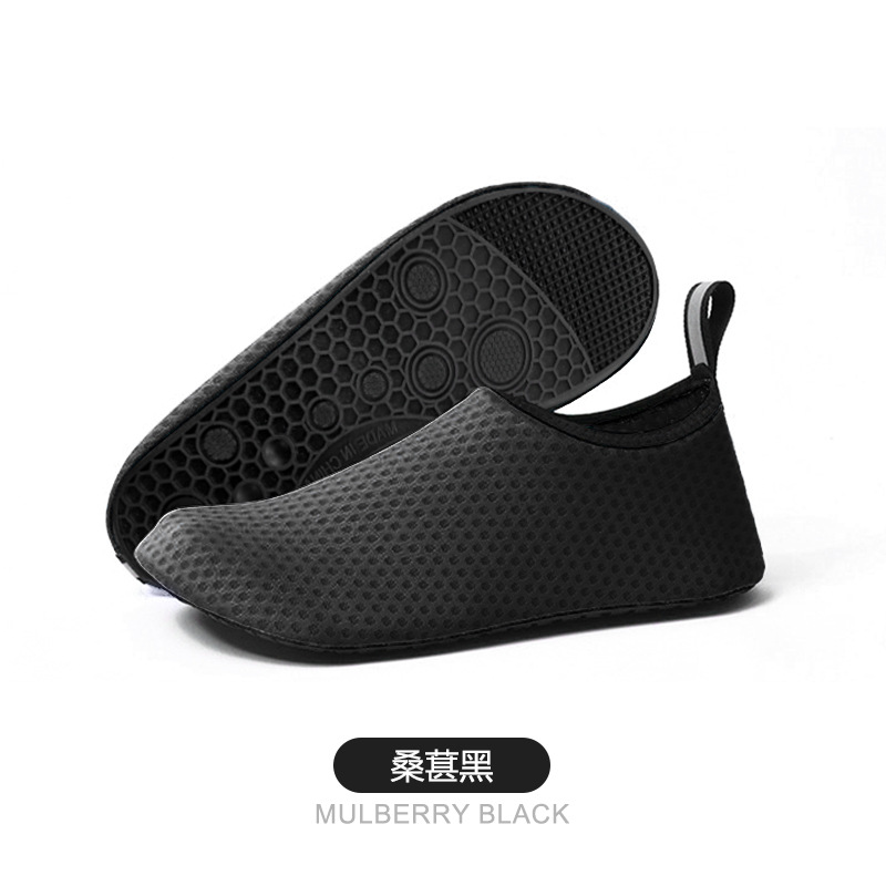 Picture of Adult Beach Snorkeling Shoes Diving Shoes for Women Couple Wading Swimming Shoes Red Tracing Creek Foot Soft-soled Skin-sticking Shoes for Men