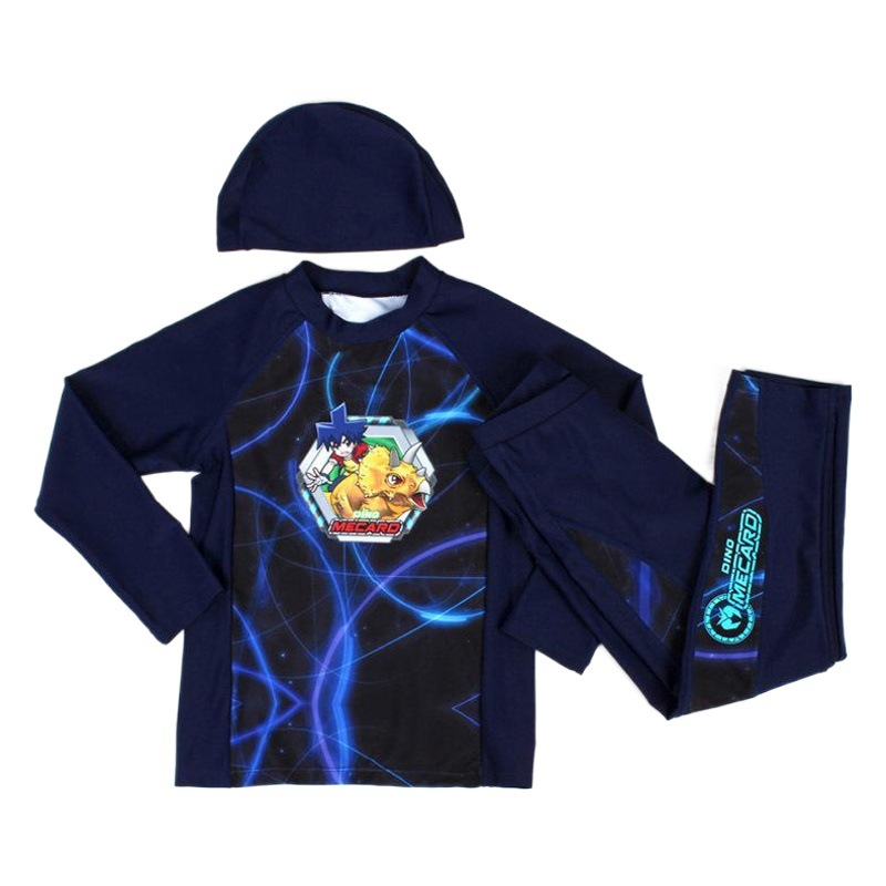 2020 Children's Swimsuit Split Boys' Long-Sleeved Sunscreen Diving Suit Quick-Dry Warm Hot Spring Boys' Swimwear