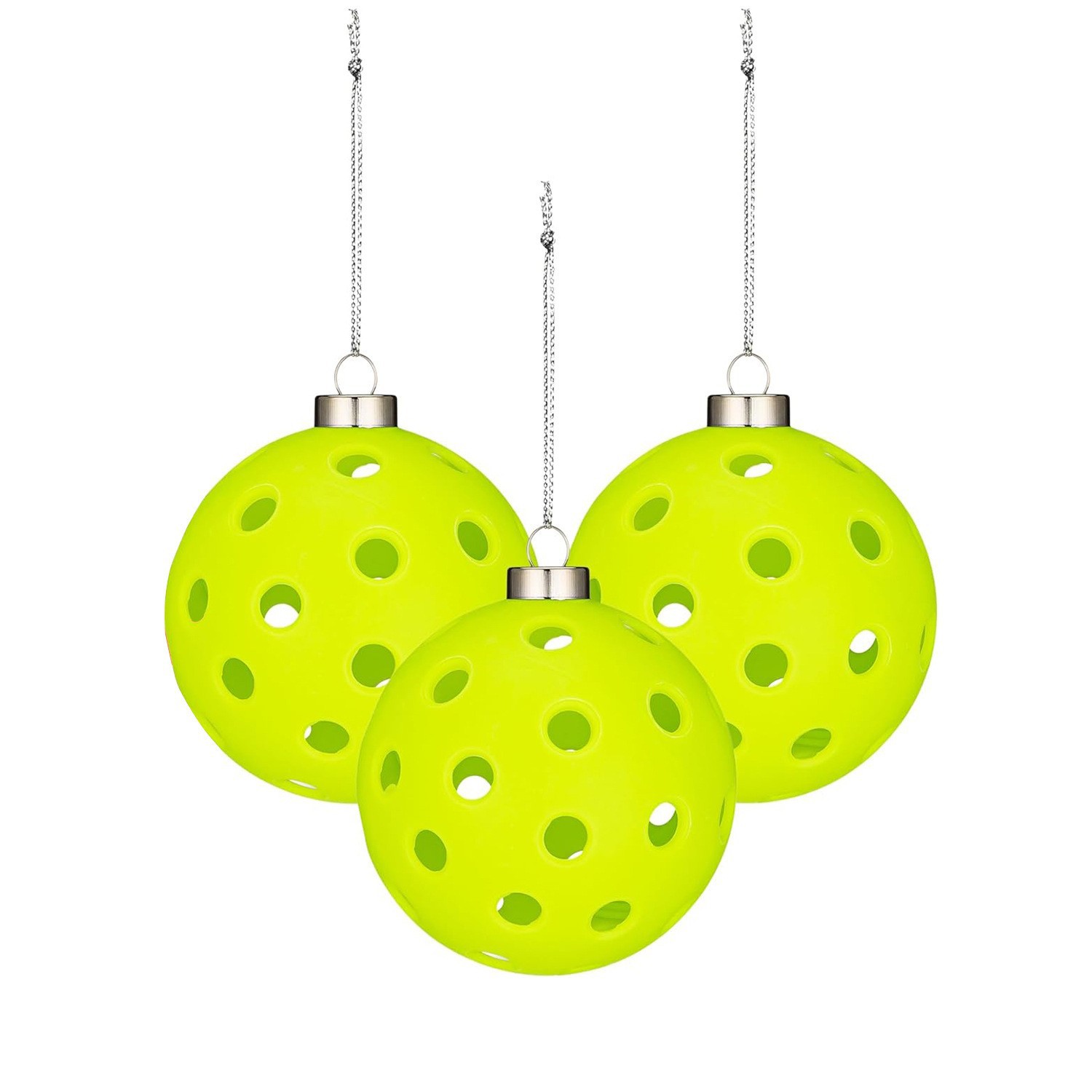 Pickleball Decoration Pe Material Christmas Tree Key Chain Funny Gift Keychain Hanging Decoration Christmas Ball Colorful Ornament