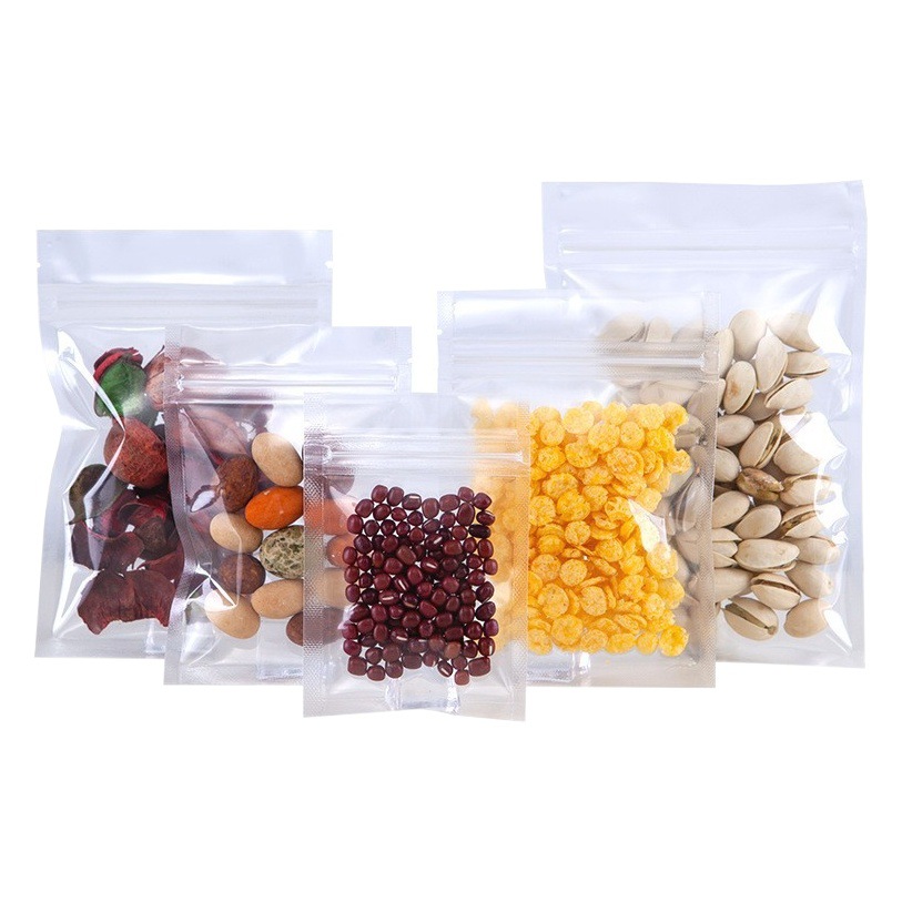 Transparent Self-sealing Bag Thickened Plastic Sealed Pocket Wholesale Snack Candy Dry Fruit Jewelry Packaging Bag